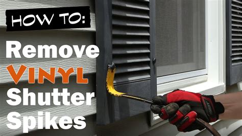 Remove Shutter Spikes And Replace Vinyl Shutters Youtube