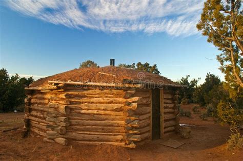 Navajo Hogan Traditional Navajo Housing In The Shape Of An Octagon