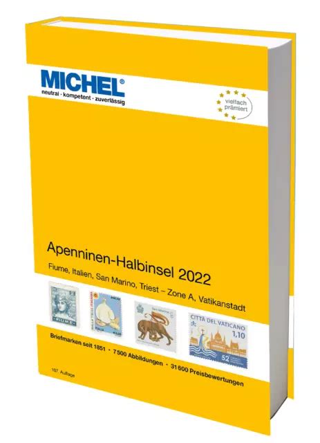 Michel Briefmarken Katalog Europa Apenninen Halbinsel Neu Eur