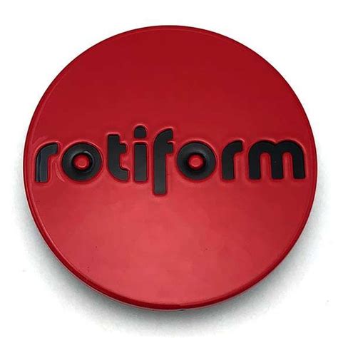 Rotiform Red Center Cap With Black Logo Rotiform 1003 40rb