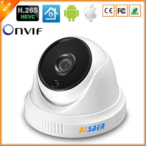 3MP 2048 1536 25fps H 265 IP Camera Indoor IR Night Vision Dome