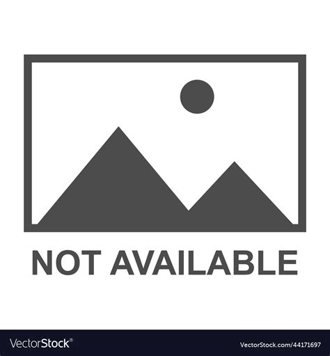 No Image Symbol Missing Available Icon Gallery Vector Image