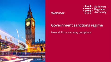 Sra Government Sanctions Regime How All Firms Can Stay Compliant