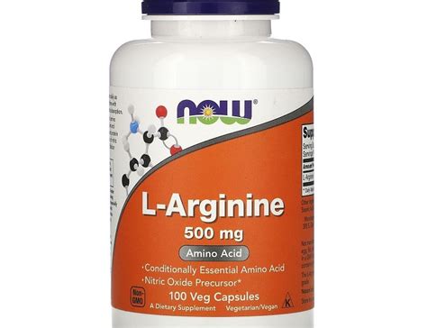 Now Foods L Arginine Mg Amino Acid Veg Caps Dna Pharmacy