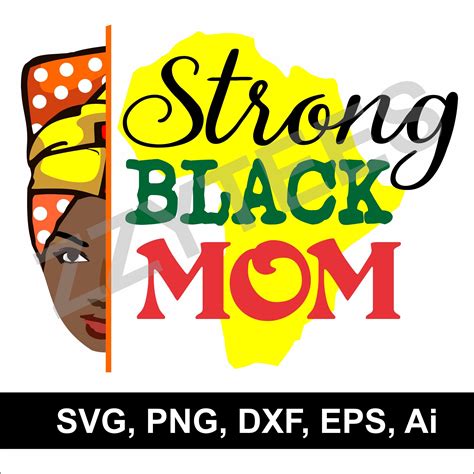 Afro Melanin Svg Proud Black Mom American African Svg Black Etsy