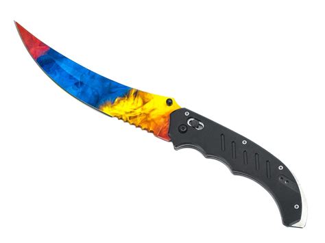 Flip Knife Long Marble Fade Fadee