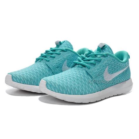 Womens Nike Flyknit Roshe Run Shoes Sky Blue White , New Air Jordan ...