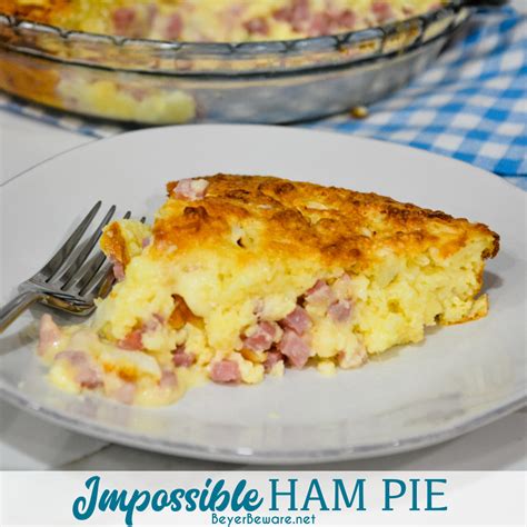 Impossible Ham And Swiss Pie Is A Simple Recipe To Make With Leftover