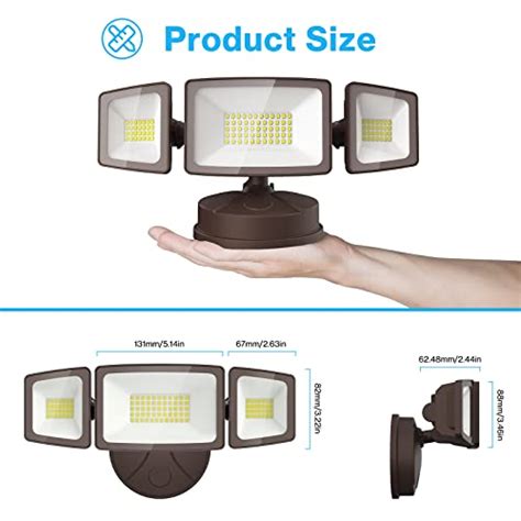 Olafus W Flood Lights Outdoor Pack Led Security Lights Lm