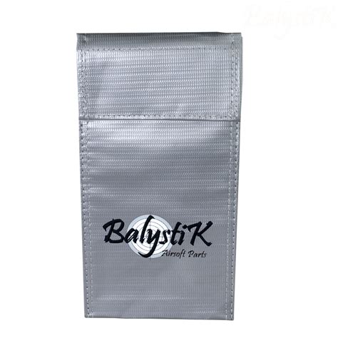 BALYSTIK Sac de Protection Ignifugé pour Batterie LiPo Taille S