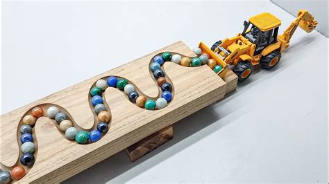 Marble Run Race Marbles Load In Dumper Truck Wooden Marble Run