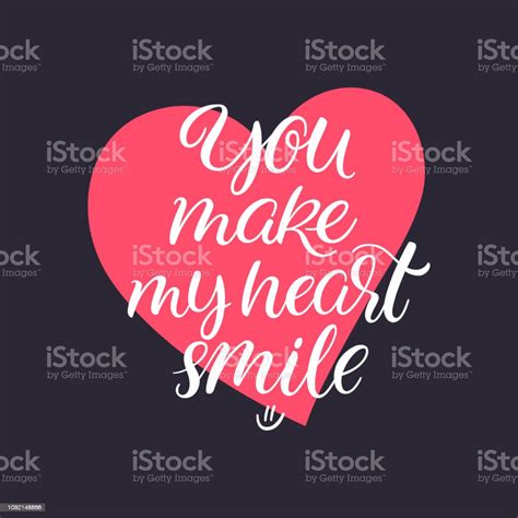 You Make My Heart Smile Stock Illustration Download Image Now Black