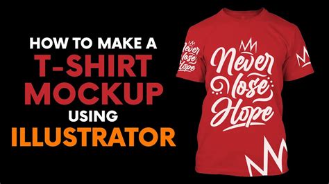 How To Make A T SHIRT MOCKUP Using ILLUSTRATOR T Shirt Mockup