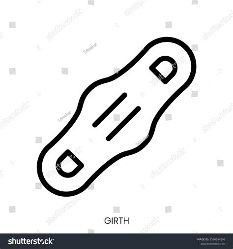 Girth Icon Line Art Style Design Stock Vector (Royalty Free) 2226184693 ...