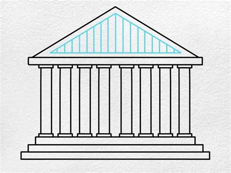 Parthenon Drawing (easy) - HelloArtsy