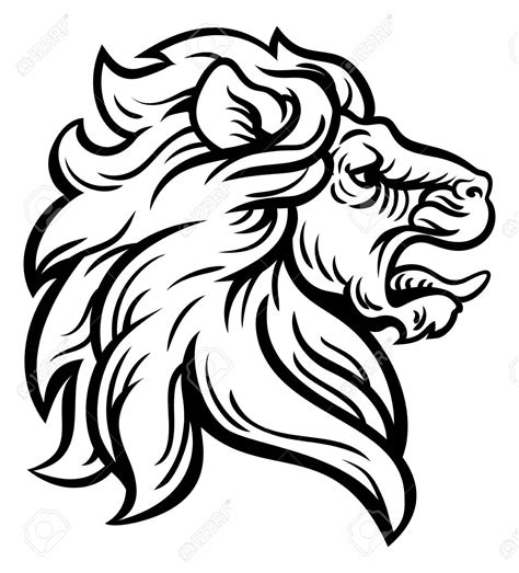 Lion Head Drawing | Free download on ClipArtMag