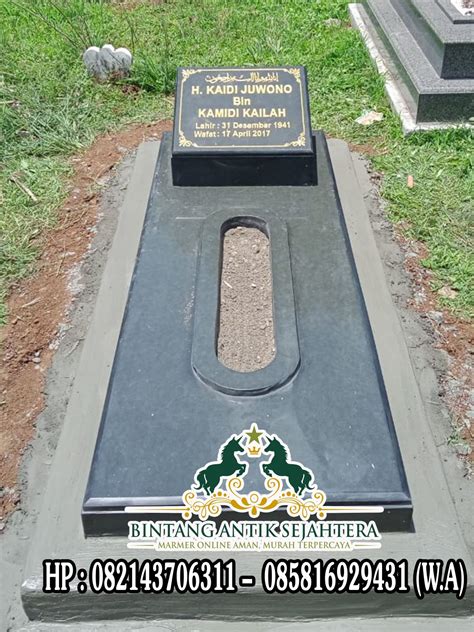 Kijingan Makam Batu Granit Kuburan Makam Contoh Model Makam Islam