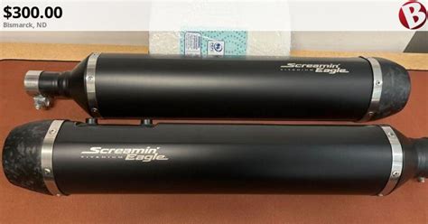 Harley Davidson Screamin Eagle Extreme Flow Titanium Slip On Mufflers