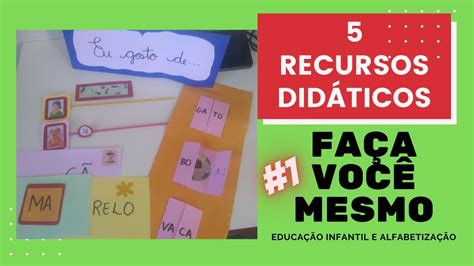 RECURSOS DIDÁTICOS PARA ENSINAR A LER Faça você mesmo YouTube