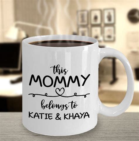 Personalized Mommy Mug This Mommy Belongs To Mom Mug Etsy Mom Mug