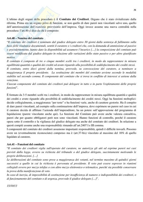 Lezioni Appunti Di Diritto Fallimentare