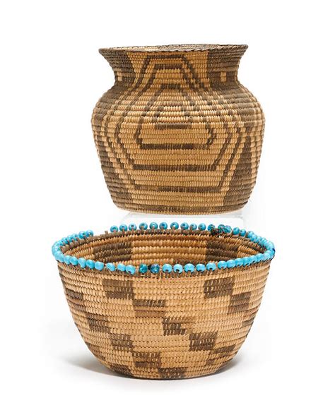 Bonhams Two Pima Baskets