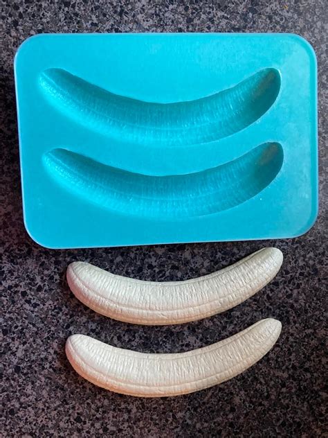 Silicone Realistic Banana Halves Mold Etsy Norway