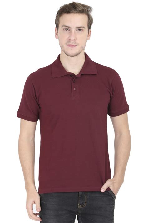 Maroon Polo Shirt For Men Meltmoon