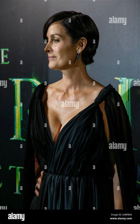 San Francisco Usa 18th Dec 2021 Actress Carrie Anne Moss Arrives At