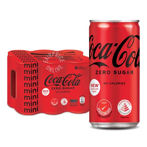 Coca Cola Mini Can Drink Zero Sugar Ntuc Fairprice