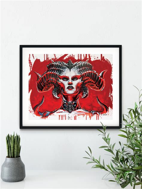 Lilith Diablo Fan Art, Wall Decor, Painting, Video Games - Etsy