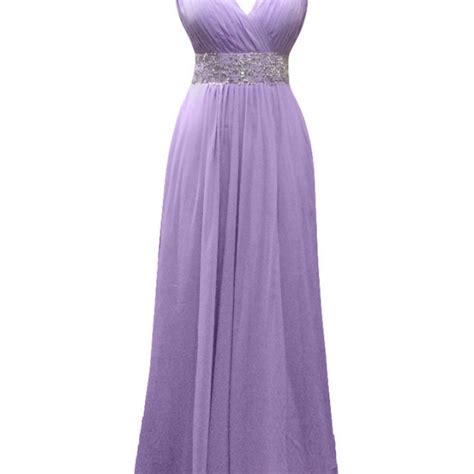 Long A Line Purple Chiffon Pleats Beaded Evening Dresses Sexy Elegant