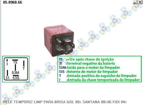 Rel Temporizador Limpador De Parabrisa Gol Kostal R