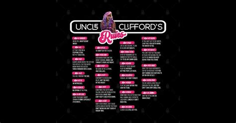 Uncle Clifford's Rules by hotpeachezdesignco | Uncle clifford p valley ...