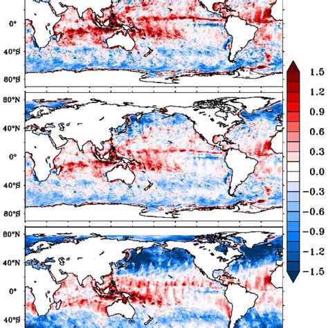 The Spatial Distribution Of Bias In Wind Speed M S Between CCMP Wind