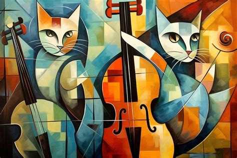 Cubism Paintings Of A Cat Georges Braque