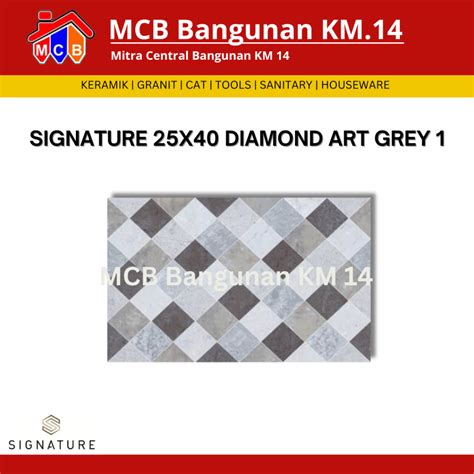 Jual Keramik Signature 25x40 Diamond Art Keramik Dinding Keramik