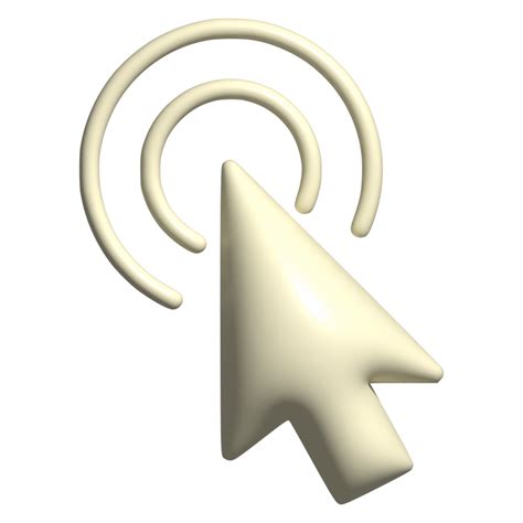 3d Icon Of Cursor Pointer 22675777 Png