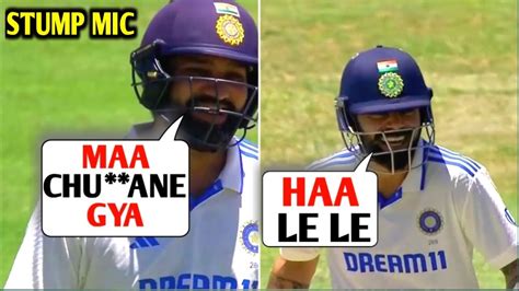 Maachne Gaya Rohit Sharma Caught Abusing Virat Kohli Viral