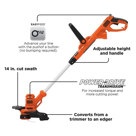 Black Decker String Trimmer Electric 14 Inch Beste620ff