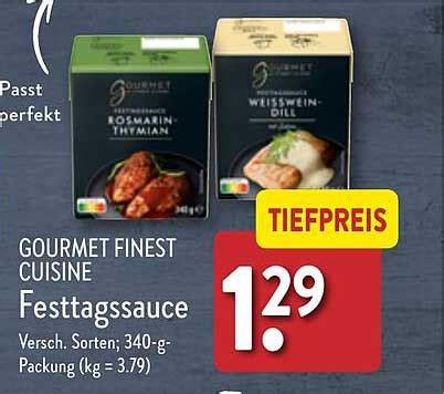 Gourmet Finest Cuisine Festtagssauce Angebot Bei ALDI Nord 1Prospekte De