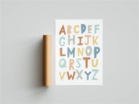 Alphabet Poster Kindergarten Poster Preschool Printable - Etsy