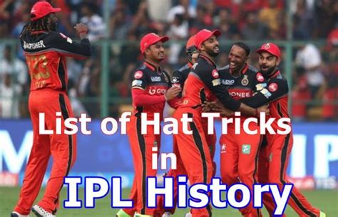 List Of Hat Tricks In Ipl History All Time