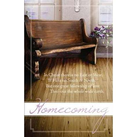 Bulletin-Church Homecoming: In Christ (Pack Of 100) - Walmart.com ...