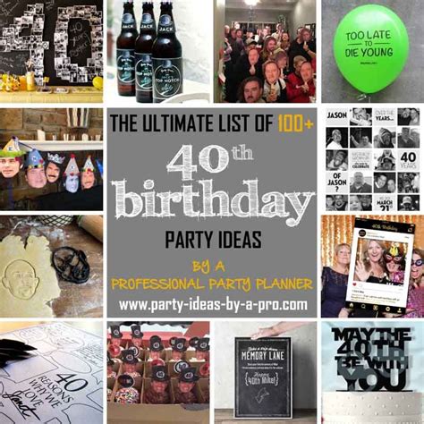 17 Cool 40th Birthday Party Ideas For Men Shelterness 59 Off