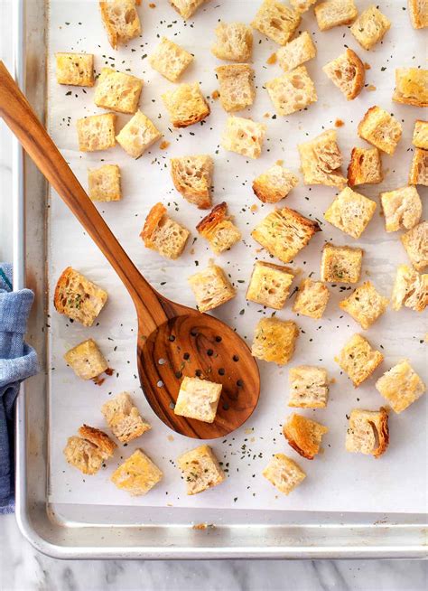 How To Make Homemade Croutons Recipe Love And Lemons