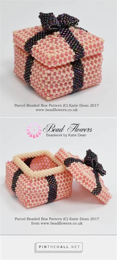 Parcel Beaded Boxes Pattern Katie Dean Beadflowers Beaded Boxes