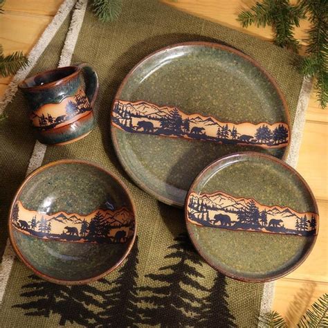 Check Out The Deal On Bear Mountain Rustic Dinnerware At Cabin Place