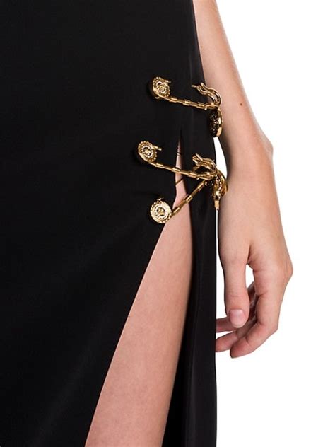 Versace Safety Pin Evening Dress Saksfifthavenue