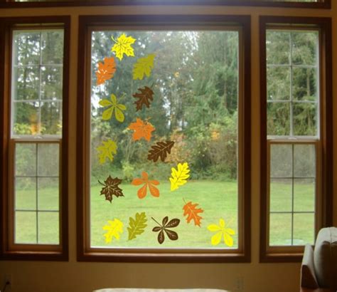 Herbst Fensterbilder Basteln S E Ideen Und Motive